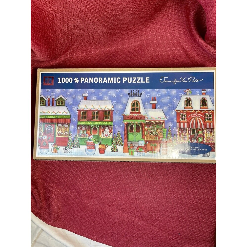 1000 Piece Panoramic Puzzle “Jolly Town” Nib